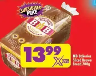 Shoprite BB Bakeries Sliced Brown Bread offer