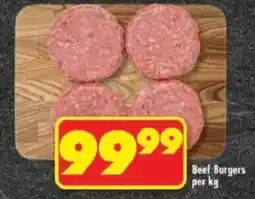 Shoprite Beef Burgers offer