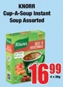 Boxer Knorr Cup-A-Soup Instant Soup Assorted offer