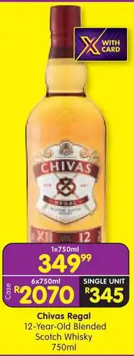 Shoprite Chivas Regal 12-Year-Old Blended Scotch Whisky offer