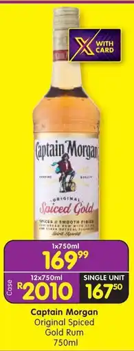 Shoprite Captain Morgan Original Spiced Gold Rum offer