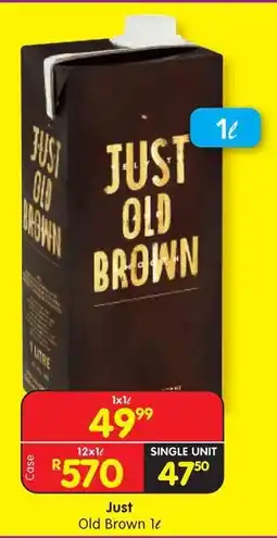 Shoprite Just Old Brown 1ℓ offer