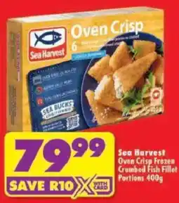 Shoprite Sea Harvest Oven Crisp Frozen Crumbed Fish Fillet Portions offer
