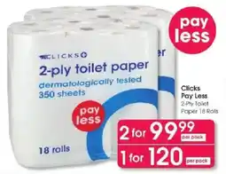 Clicks Clicks 2-ply Toilet Paper offer