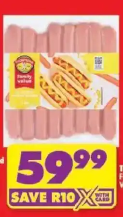 Shoprite Family Value hot dogs offer