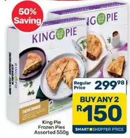 Pick n Pay King Pie Frozen Pies Assorted offer