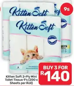 Pick n Pay Kitten Soft 2-Ply Mini Toilet Tissue offer