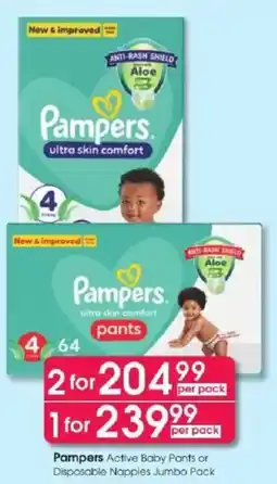 Clicks Pampers Active Baby Pants offer