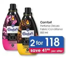 Clicks Comfort Perfume Deluxe Fabric Conditioner offer