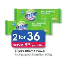Clicks Clicks Xtreme Power Multipurpose Soap Bars offer