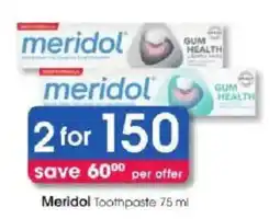 Clicks Meridol Toothpaste offer