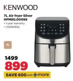 HiFi Corp KENWOOD 7L Air fryer Silver offer