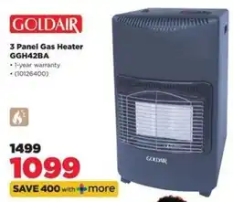 HiFi Corp GOLDAIR 3 Panel Gas Heater GGH42BA offer