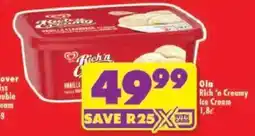Shoprite Ola Rich 'n Creamy Ice Cream offer