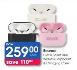 Clicks Bounce Clef X Series True Wireless Earphones & Charging Case offer