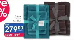 Clicks Clicks 6-Piece Towel Set offer