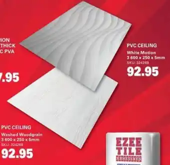 Cashbuild PVC CEILING White Motion offer