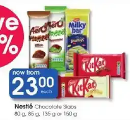 Clicks Nestlé Chocolate Slabs offer