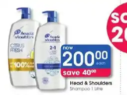 Clicks Head & Shoulders Shampoo offer