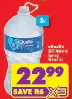 Shoprite aQuellé Still Natural Spring Water offer