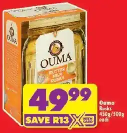 Shoprite Ouma Rusk offer