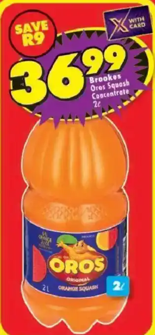 Shoprite Brookes Oros Squash Concentrate offer