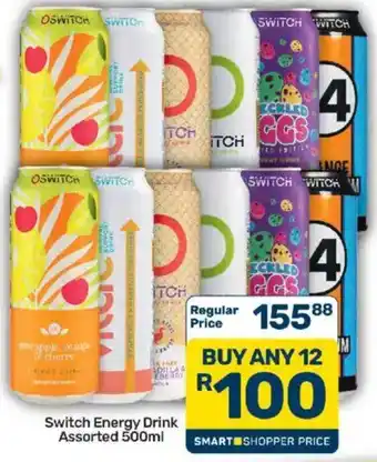 Pick n Pay Switch Energy Drink Assorted offer