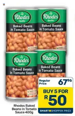 Pick n Pay Rhodes Baked Beans in Tomato Sauce offer