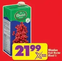 Shoprite Rhodes Fruit Nectar Blend offer