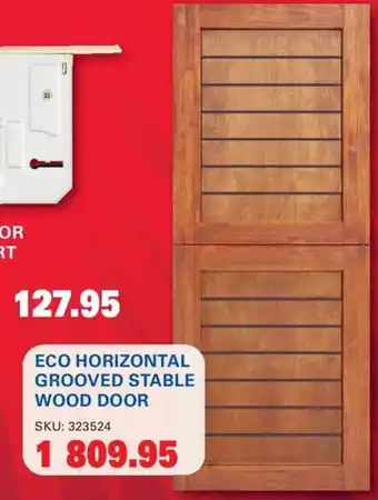 ECO HORIZONTAL GROOVED STABLE WOOD DOOR