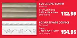 Cashbuild PVC CEILING BOARD Grey Oak Curve offer