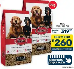 Pick n Pay Menu Dog Food offer
