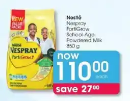 Clicks Nestlé Nespray FortiGrow School-Age Powdered Milk offer