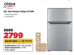 HiFi Corp Univa Top Freezer Fridge offer