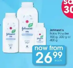 Clicks Johnson's Baby Powder offer