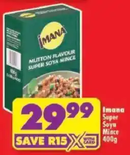 Shoprite Imana Super Soya Mince offer