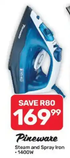 Pick n Pay Pineware Steam and Spray Iron offer