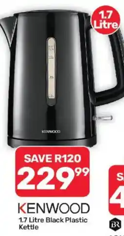 Pick n Pay KENWOOD 1.7 Litre Black Plastic Kettle offer