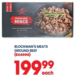 Econo Foods BLOCKMAN'S MEATS GROUND BEEF MINCE offer
