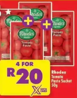 Shoprite Rhodes Tomato Paste Sachet offer