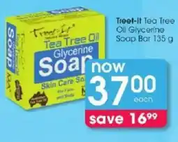 Clicks Tree-It Tea Tree Oil Glycerine Soap offer