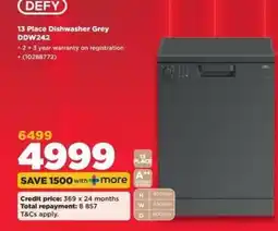 HiFi Corp 13 Place Dishwasher Grey offer