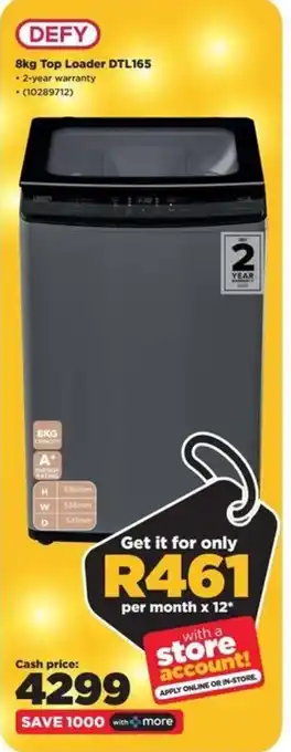 Defy Top Loader