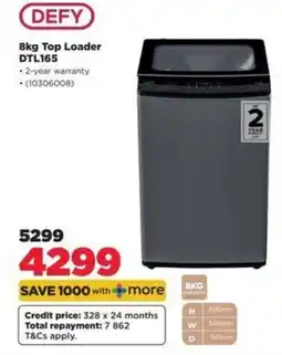 HiFi Corp DEFY 8kg Top Loader DTL165 offer