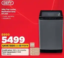 HiFi Corp DEFY 14kg Top Loader Manhattan Grey offer