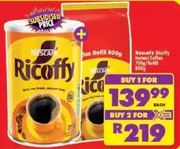 Shoprite Nescafe Ricoffy Instant Coffee offer