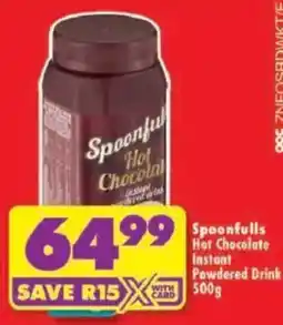 Shoprite Spoonfuls Hot Chocolate Instant Powdered Drink offer