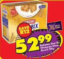 Shoprite Bokomo Weet-Bix Wholegrain Wheat Biscuits offer
