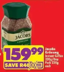 Shoprite Jacobs Krönung Instant Coffee offer