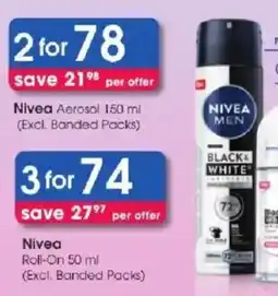 Clicks Nivea Aerosol offer